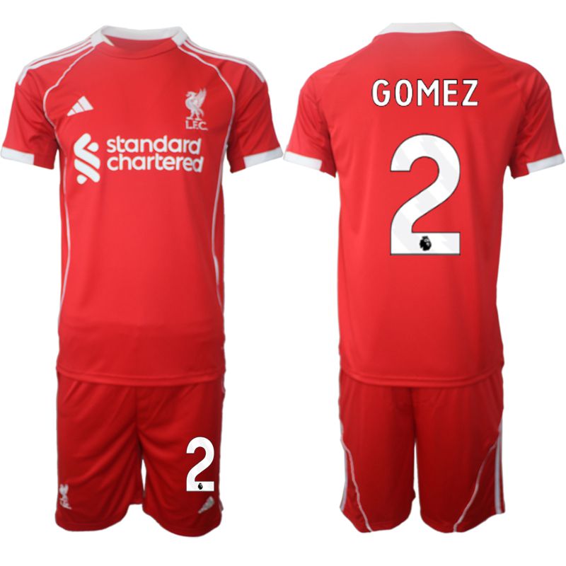 Men 2025-2026 Season Club Liverpool home red 2 Soccer Jersey